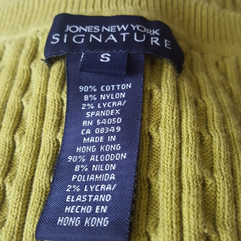 Jones New York💙 Signature Lime Green Pullover - Picture 4 of 4